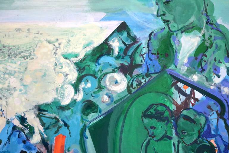 Original Contemporary Dogs Painting by Elham Etemadi