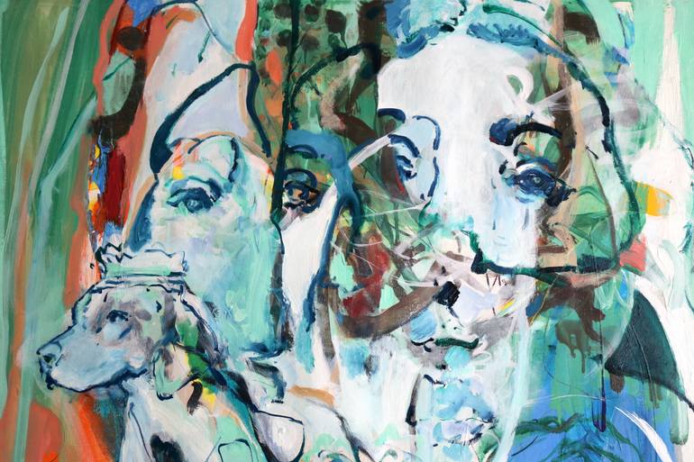 Original Expressionism Women Painting by Elham Etemadi
