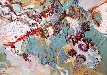 Original Abstract Expressionism Abstract Paintings by Elham Etemadi