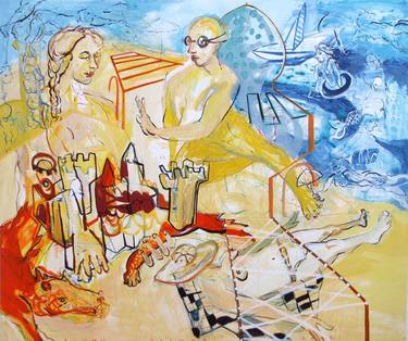 Print of Beach Paintings by Elham Etemadi