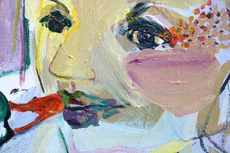 Original Expressionism Love Painting by Elham Etemadi