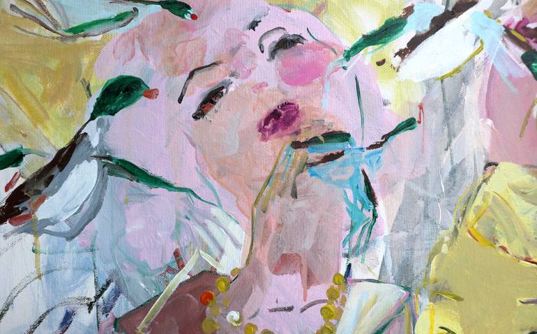 Original Expressionism Love Painting by Elham Etemadi