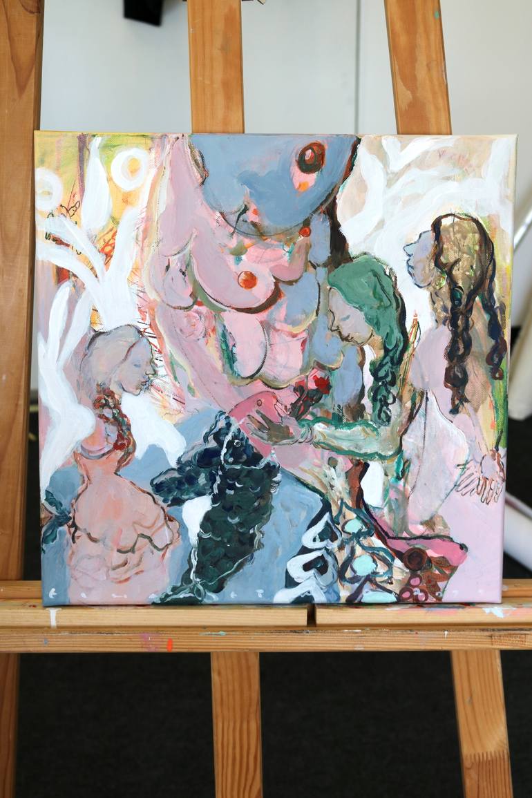 Original Figurative Animal Painting by Elham Etemadi