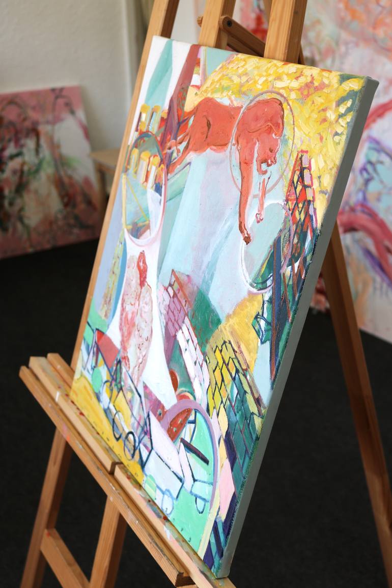 Original Expressionism Children Painting by Elham Etemadi