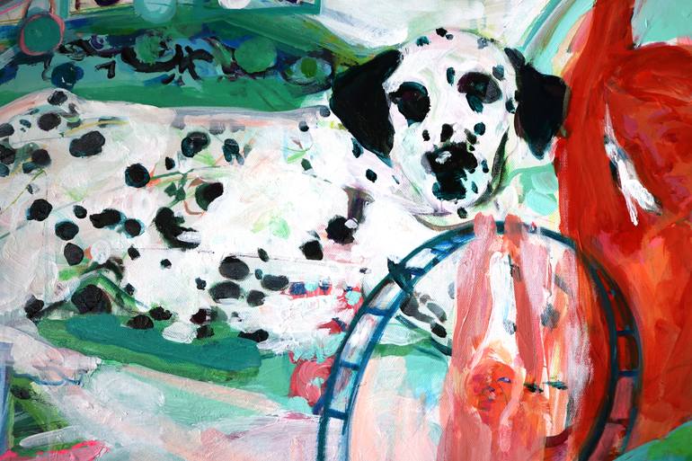Original Expressionism Transportation Painting by Elham Etemadi