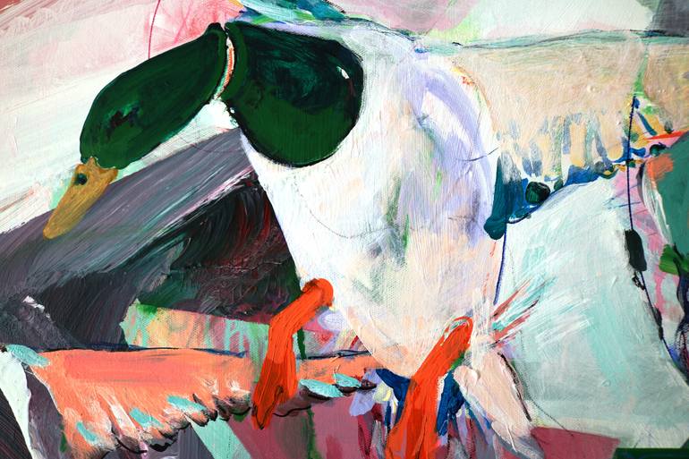 Original Expressionism Animal Painting by Elham Etemadi