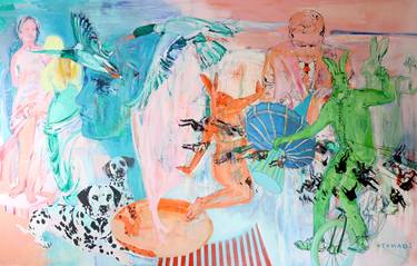 Original Expressionism Animal Paintings by Elham Etemadi