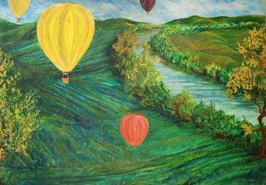 Original Realism Aerial Paintings by Kellie Witzke