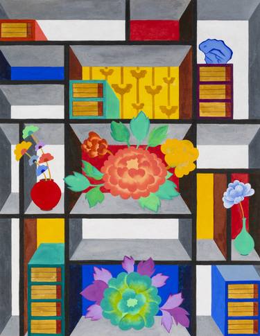 Quadratum 13 Painting by Françoise Zia