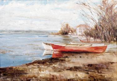 Print of Impressionism Landscape Paintings by Gonul Engin YILMAZ