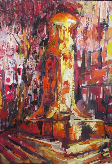 Original Expressionism Architecture Paintings by Shant Beudjekian