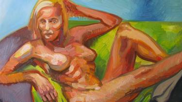 Original Abstract Expressionism Nude Paintings by Shant Beudjekian
