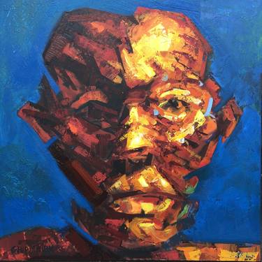 Original Abstract Portrait Paintings by Shant Beudjekian