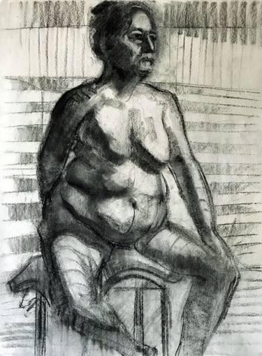 Seated Pose of a Woman created at the Athenaeum of La Jolla thumb