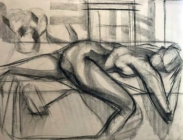 Original Expressionism Abstract Drawings by Shant Beudjekian