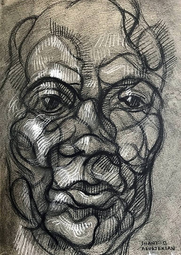 Portrait of a Lady 4 Drawing by Shant Beudjekian | Saatchi Art