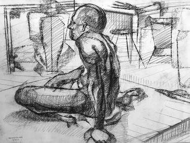 Seated Pose of A Figure in San Diego 1 thumb