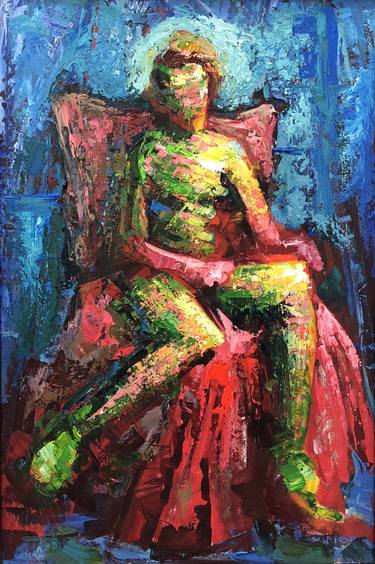 Original Abstract Women Paintings by Shant Beudjekian