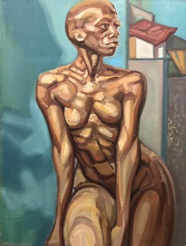 Original Modern Nude Paintings by Shant Beudjekian