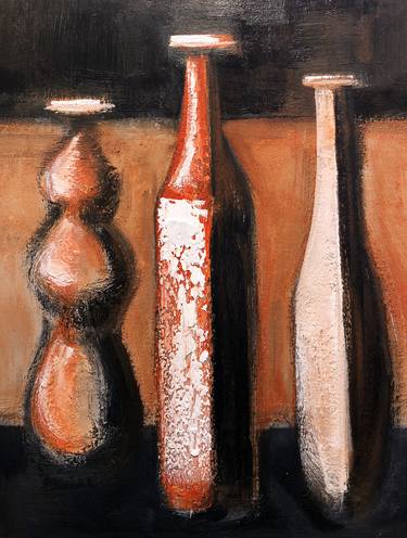 Original Abstract Still Life Paintings by Shant Beudjekian