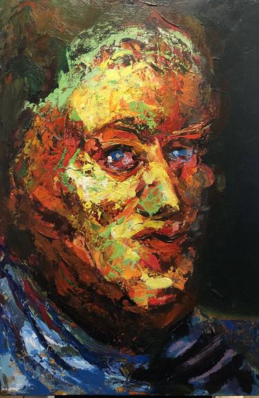 Original Abstract Portrait Paintings by Shant Beudjekian