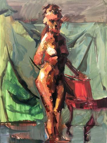 Original Figurative Nude Paintings by Shant Beudjekian