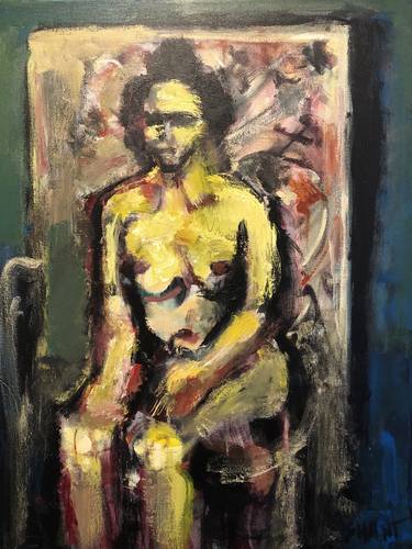 Nude Figure in a Seated Pose thumb
