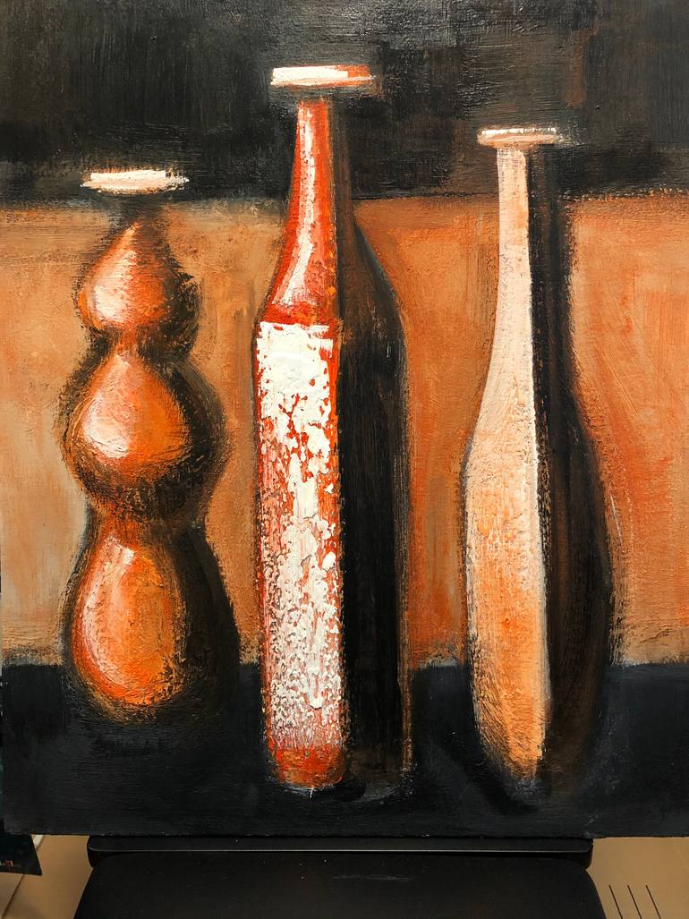 Original Abstract Still Life Painting by Shant Beudjekian