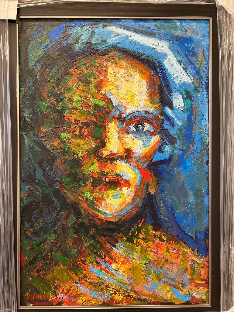 Original Abstract People Painting by Shant Beudjekian