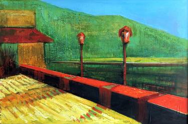 Original Conceptual Landscape Paintings by Shant Beudjekian