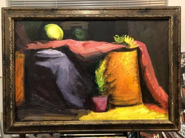 Original Fine Art Still Life Paintings by Shant Beudjekian