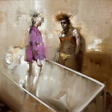 Original Figurative People Paintings by Alessandro Papari