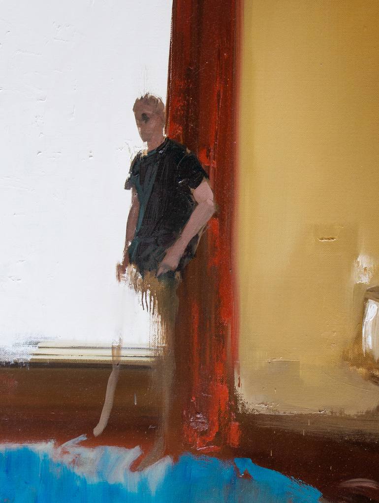 Original Figurative Interiors Painting by Alessandro Papari