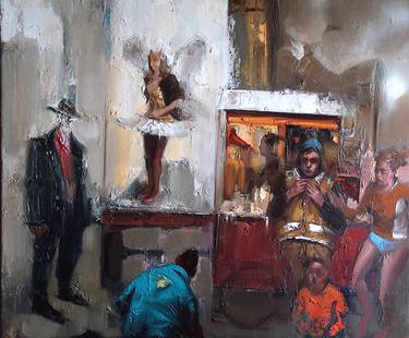 Original Figurative People Paintings by Alessandro Papari