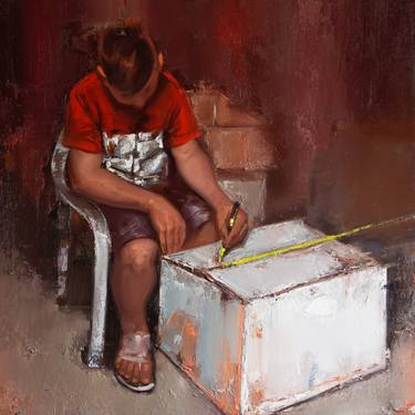 Original Children Paintings by Alessandro Papari