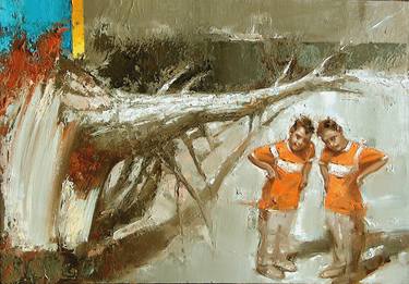 Original Figurative Children Paintings by Alessandro Papari