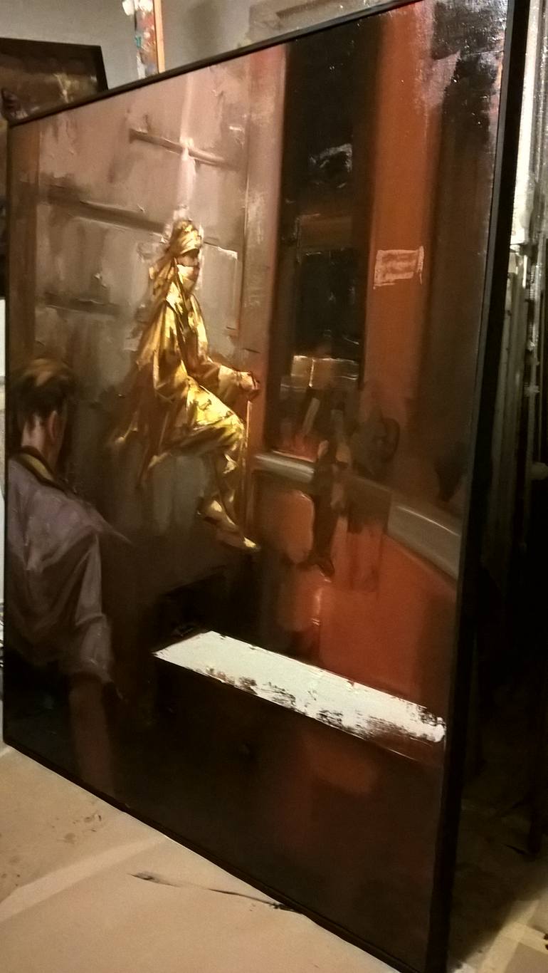 Original Figurative People Painting by Alessandro Papari