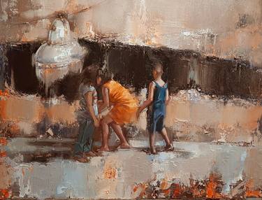 Original Children Paintings by Alessandro Papari