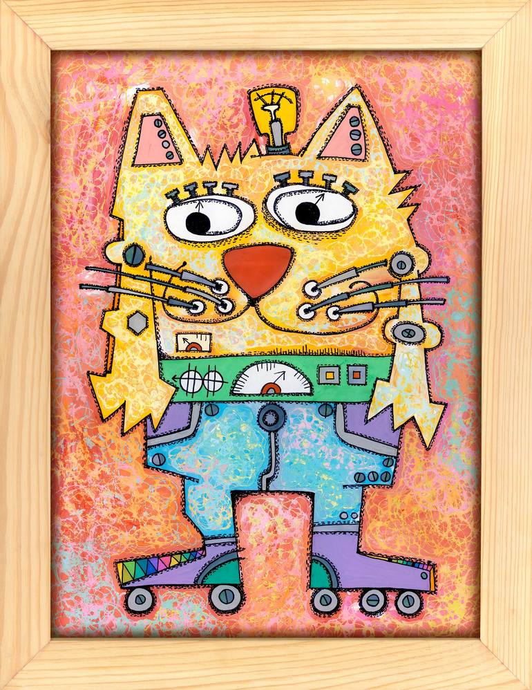 Original Contemporary Animal Painting by Nikita Ostapenco