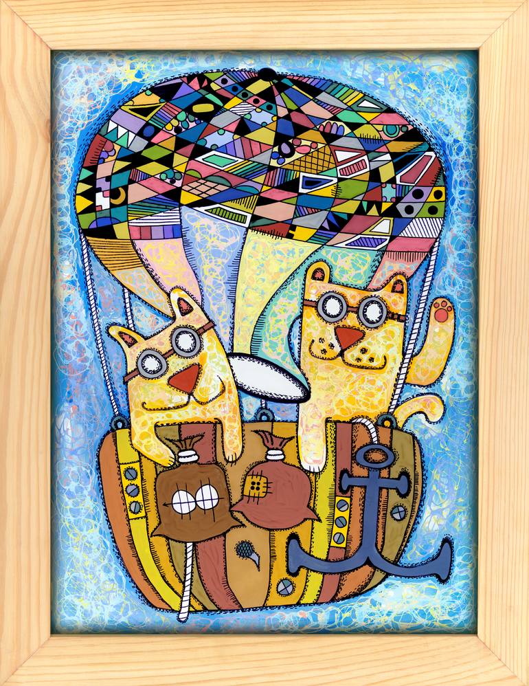 Original Contemporary Animal Painting by Nikita Ostapenco