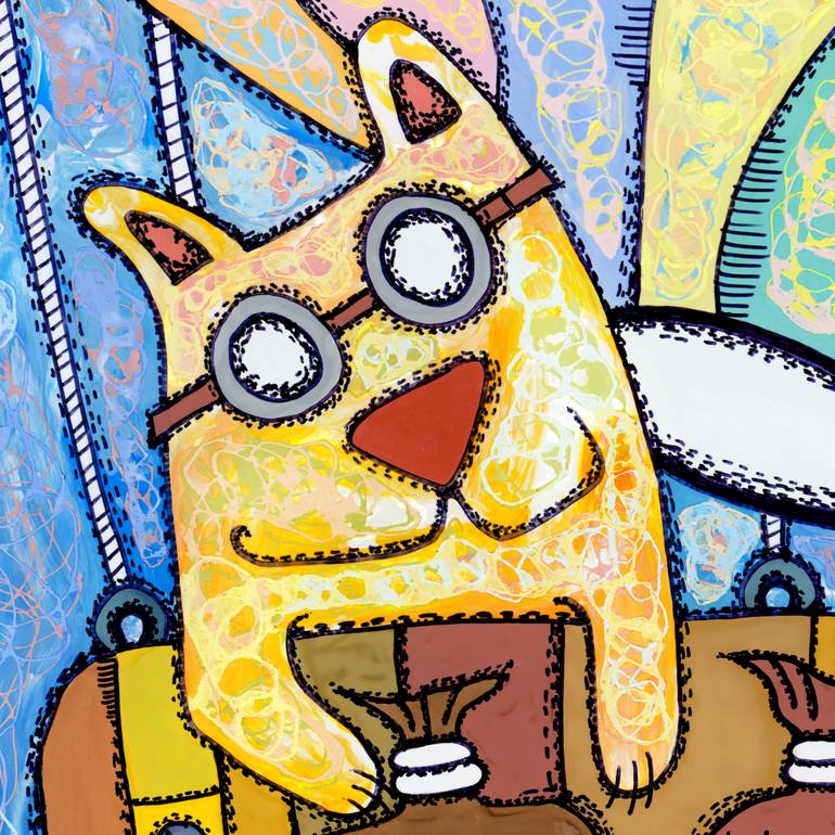 Original Contemporary Animal Painting by Nikita Ostapenco
