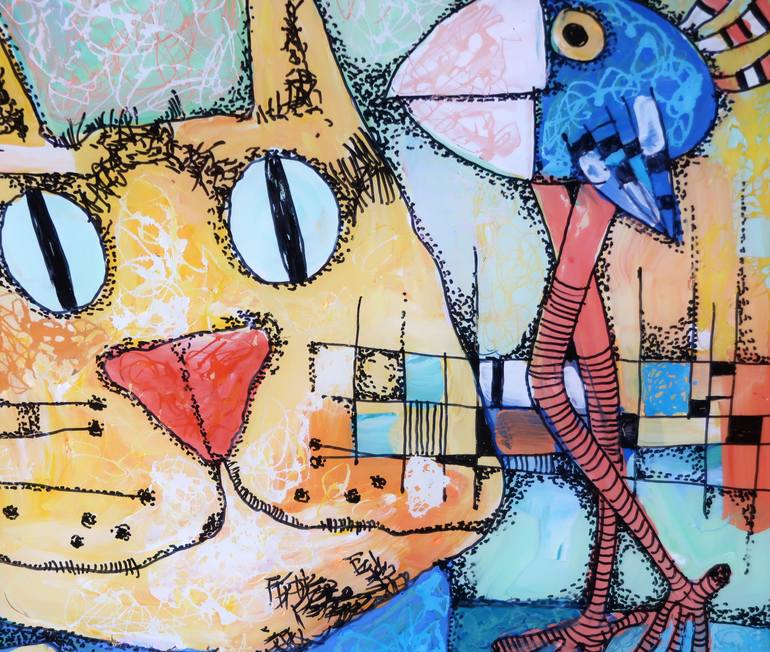 Original Contemporary Animal Painting by Nikita Ostapenco