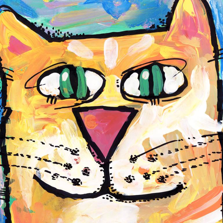 Original Contemporary Animal Painting by Nikita Ostapenco
