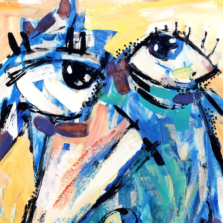 Original Contemporary Animal Painting by Nikita Ostapenco