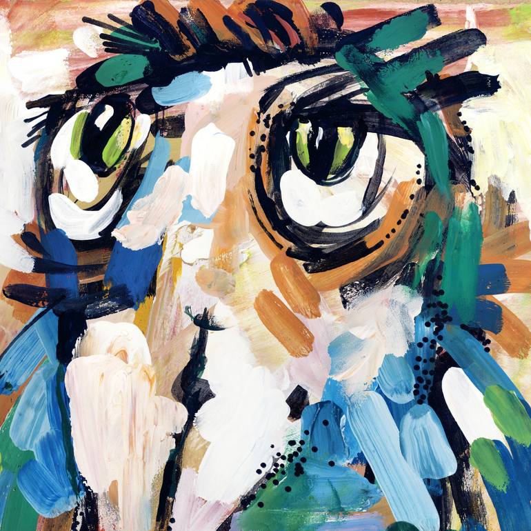 Original Impressionism Animal Painting by Nikita Ostapenco