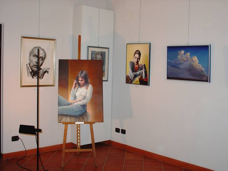 Original Realism People Painting by Paolo Terdich