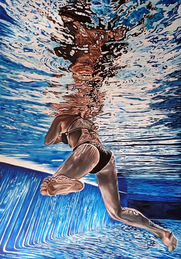 Print of Figurative Water Paintings by Paolo Terdich