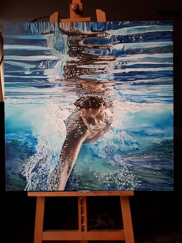 Original Water Painting by Paolo Terdich