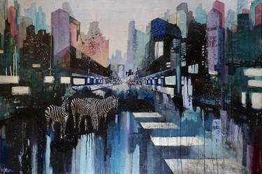 Original Cities Paintings by matteo cattonar