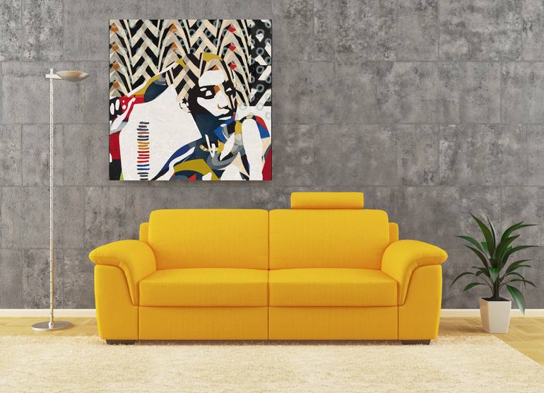 Original Art Deco Women Mixed Media by Bego Lafuente